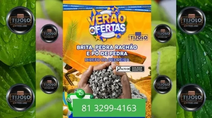 brita 10 mt pronta entrega 