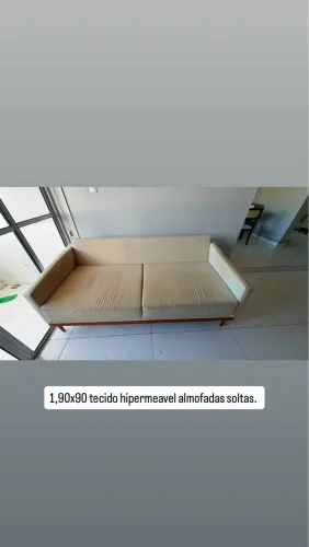 Sofá tecido Acquablock impermeável