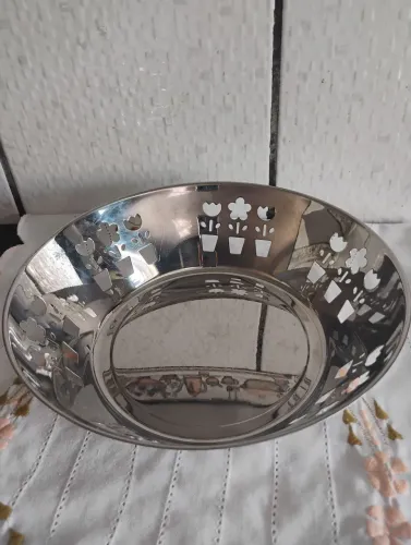 Porta pão ou saladeira inox