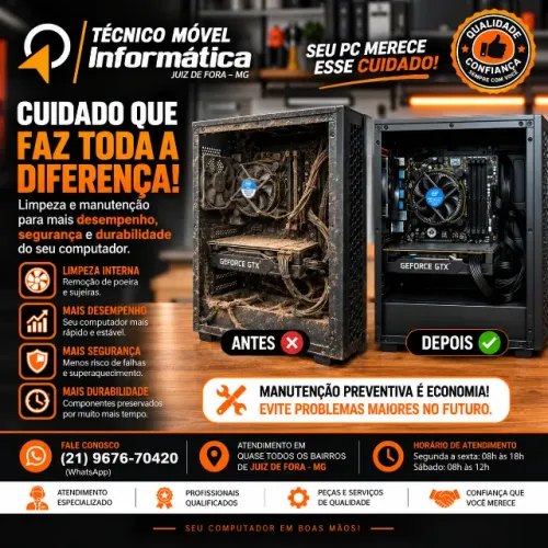 Limpeza Interna de Computador e Manutenção Preventiva