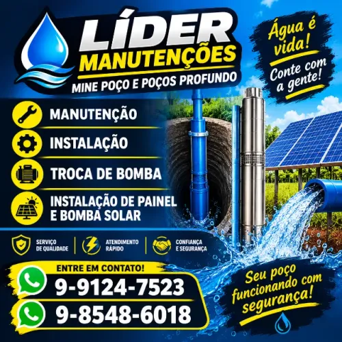 LÍDER MANUTENÇÕES - POÇOS E BOMBAS
