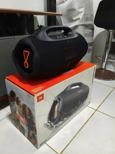 JBL BOMBOX 4, NOVA COM NOTA FISCAL TIRADA DA CAIXA APENAS PARA TESTAR!