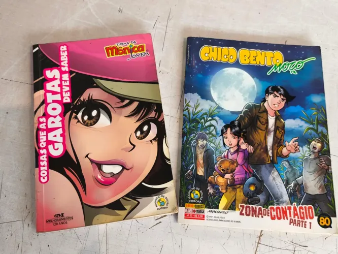 Kit 2 Livros - Turma da Mônica Jovem e Chico Bento Moço usado