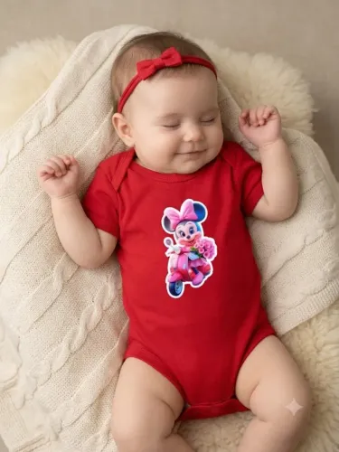 Bory infantil vermelho (sem a faixa de cabelo)