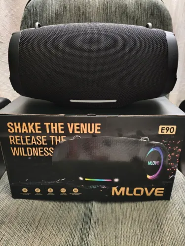 Caixa de Som Bluetooth MLove E90 80W Novinha