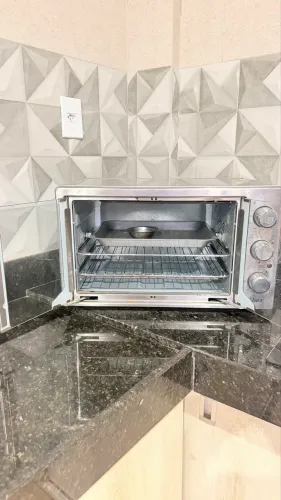 Forno Elétrico Oster 42L French Door Inox - Porta Dupla
