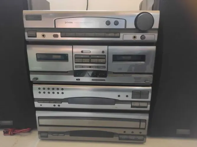 Raro aparelho de som Pionner Private importado com laserdisc