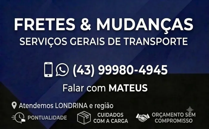 Fretes em Londrina e região.