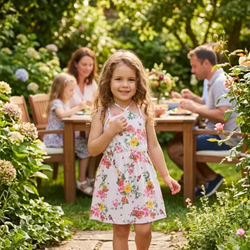 VESTIDO INFANTIL ALCINHAS FLORAL DA BRANDILLI - 8 ANOS - SEMINOVO PERFEITO!