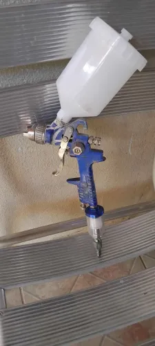 Pistola de pintura baixa pressao e filtro
