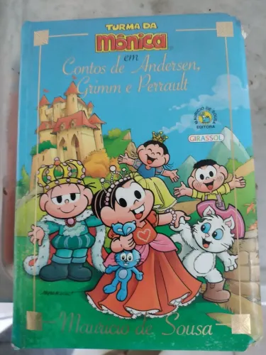 Livro infantil contos de Andersen, Grimm e Perraut Turma da Mônica