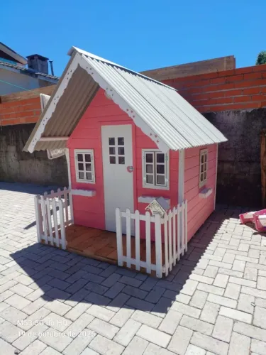 Casinha de boneca Madeira Tratada Autoclavado