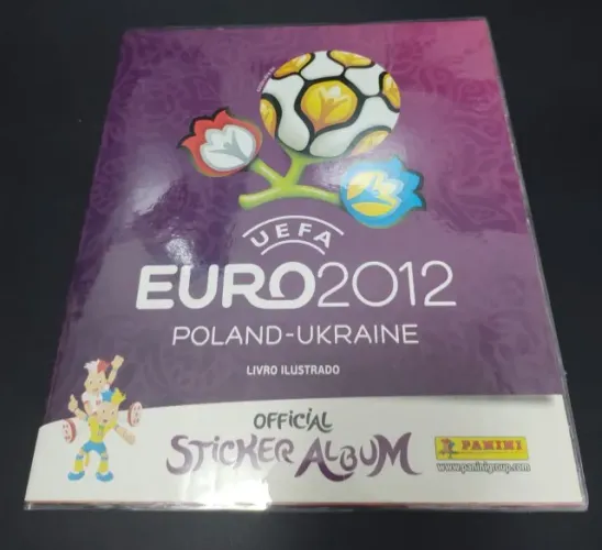 álbum euro 2012 completo + capa plástica