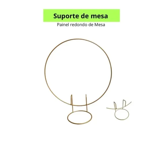 Suporte arco redondo para festa de mesa 50cm