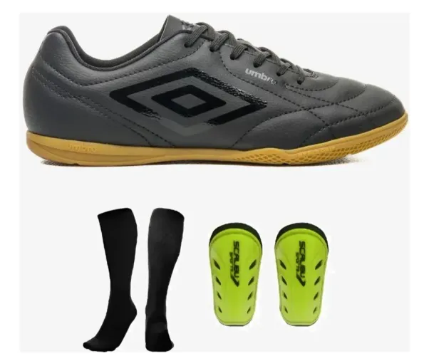 Tênis de Futsal Umbro original + meião + caneleira