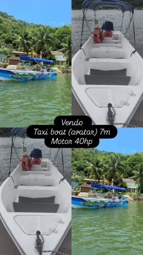 Táxi boat a venda, só pegar e navegar 