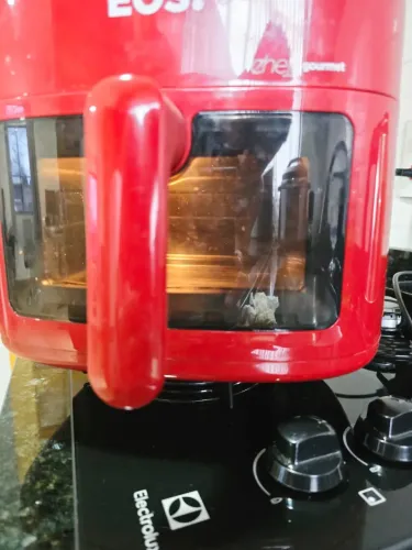 Air Fryer EOS Chef Gourmet Digital com Visor - Vermelha