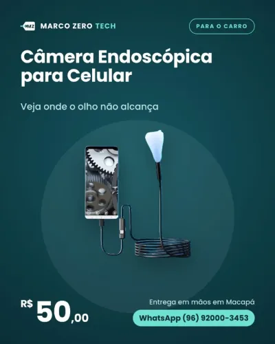Câmera Endoscópica para Celular