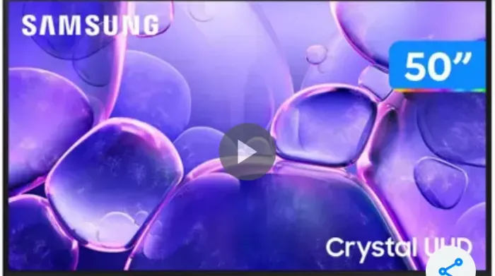 Samsung Smart TV 50" Crystal UHD 4K