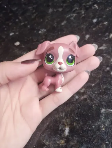 Hasbro Littlest Pet Shop #129 Calla Boxton Boxer dog