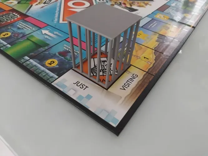 Prisão Gaiola para jogos de tabuleiro Monopoly Banco Imobiliario