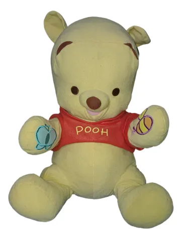 Brinquedo Pelúcia Antiga Antigo Urso Pooh Coleção Fisher Price