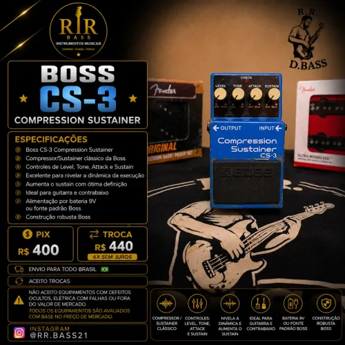 PEDAL BOSS CS-3 | COMPRESSION SUSTAINER