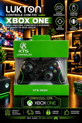 Controle Xbox One com fio Novo Promoção