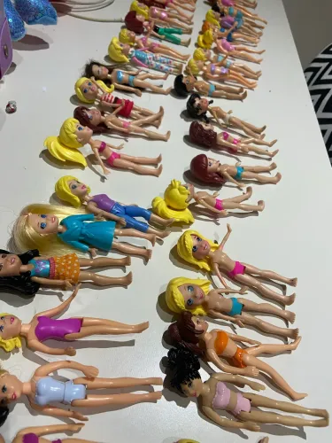 lote de 47 bonecas polly pocket
