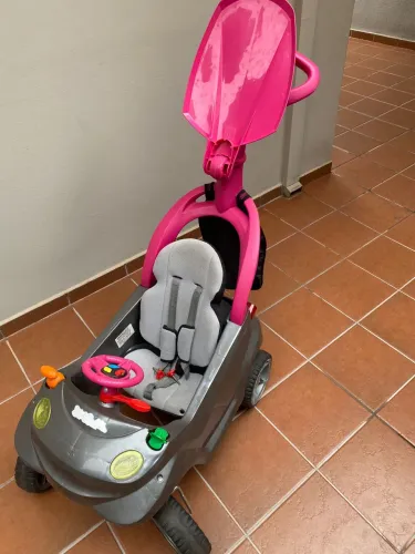 Carrinho Infantil Passeio + Empurrador com Sombrinha 