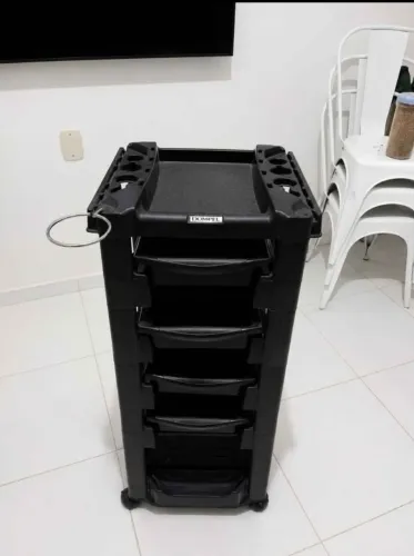 Carrinho Auxiliar Dompel Original 4 Gavetas para Salão de Beleza e petshop