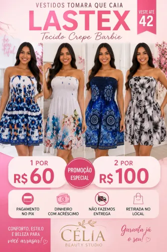 Vestido tomara que caia curto