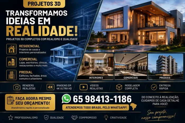 Projeto 3D - alta qualidade