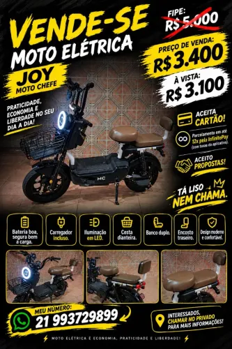 BICICLETA ELÉTRICA 3.400