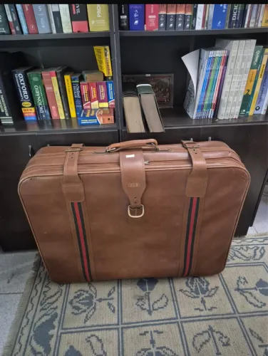 Mala de Viagem Vintage Malik Marrom - Estilo Retrô