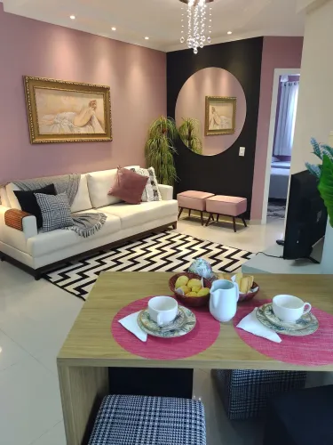 Apartamento mobiliado decorado para locação anual