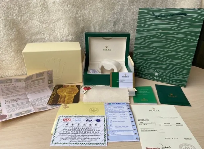 Caixa Rolex Verde Completa