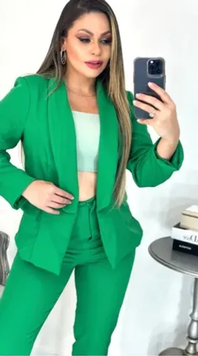 Blazer forrado alfaiataria tam M