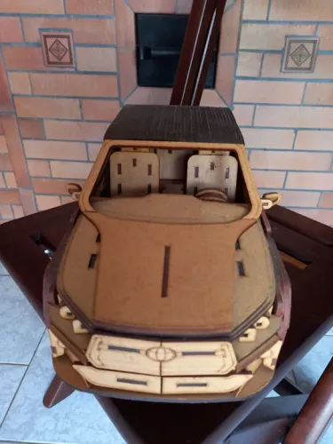Camionete miniatura Toyota Hilux de MDF