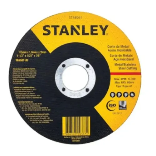 10 Discos De Corte Stanley 4.1/2 Sta8061 stanley