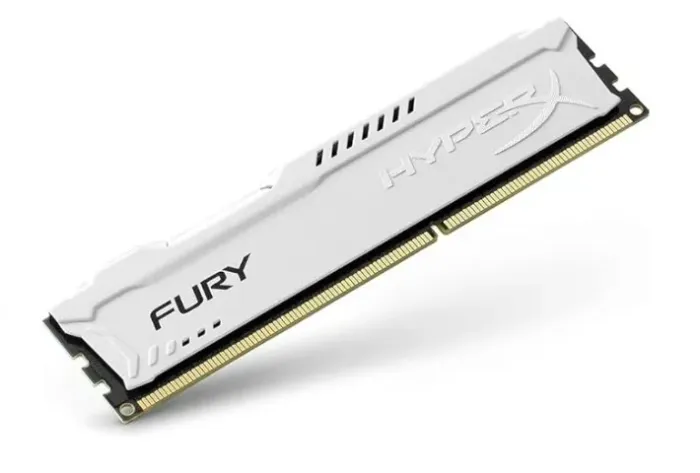 1x Pente Memória Ram HyperX Fury HX318C10FWK2 Cor Branco CL10 4GB DDR3 1866Mhz Ótimo Estad
