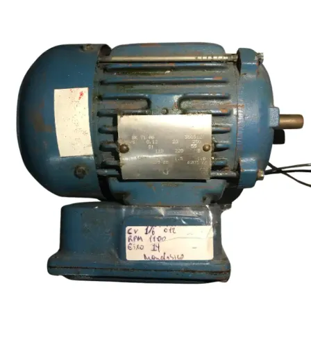 Motor elétrico VOGES - Monofásico 1/6 CV - RPM 1100 Eixo 14