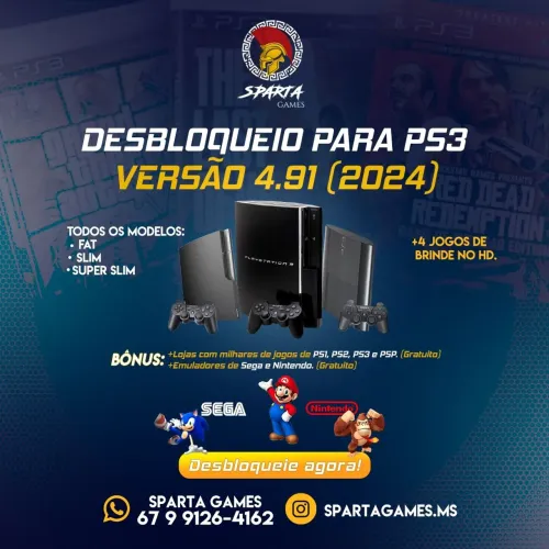 Destrave seu Ps3 4.92 [SPARTA GAMES]