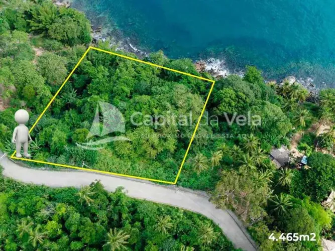 TERRENO NA COSTEIRA COM EXCELENTE TOPOGRAFIA, PONTA DAS CANAS ILHABELA