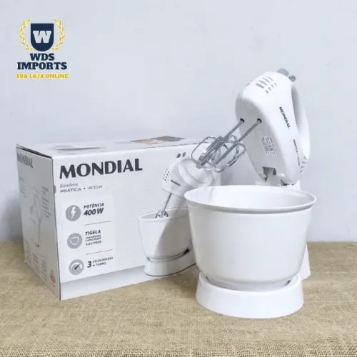 Batedeira Mondial Prática 400w 3 Velocidades