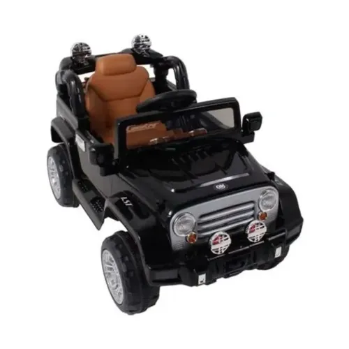 Jipe Trilha Elétrico Infantil com Controle Remoto Preto- BelFix