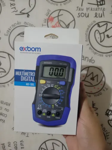 Multímetro digital Exbom completo profissional