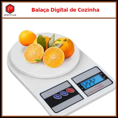 Balança de Cozinha Digital até 10kg Alta Precisão Dieta Nutrição Pesar Medir (z030) 