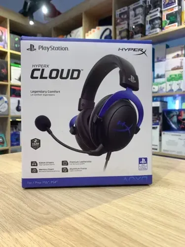 Headset Com Fio Hyperx Cloud PS4/PS5 Azul - Loja Fisica - 7x sem juros