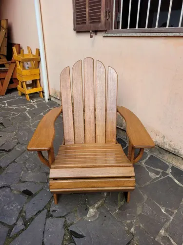 Cadeira Pavão Adirondack para Jardim